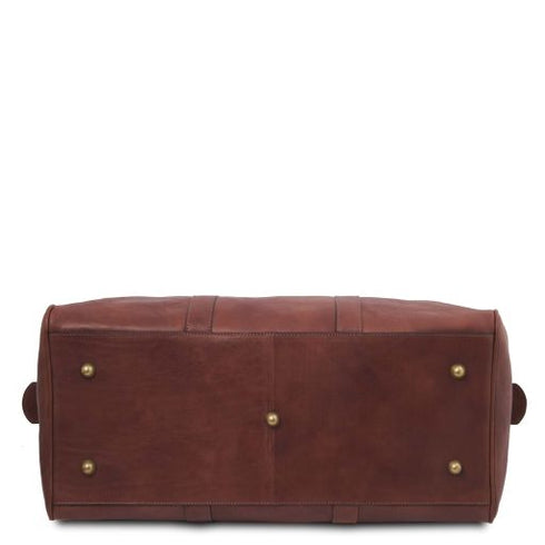 Oslo - Leather travel duffle bag - Weekender bag